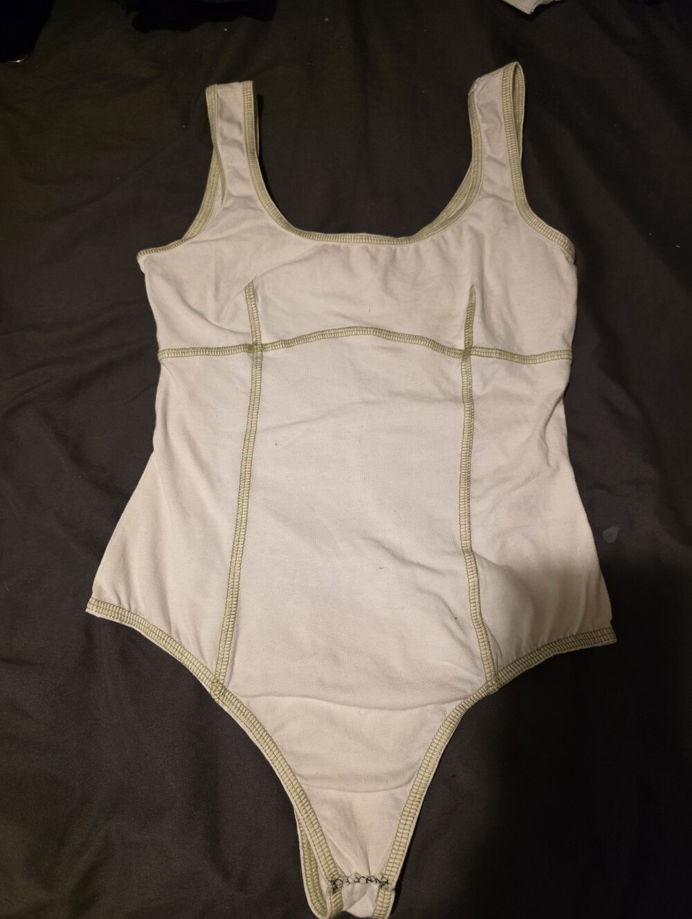 Blue Blush Bodysuit In White